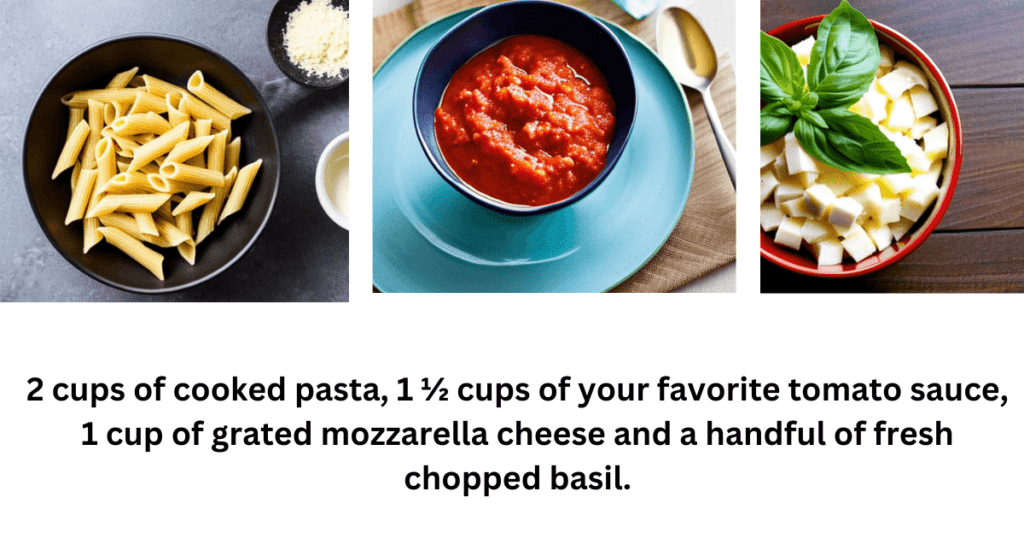 Healthy Tomato And Mozzarella Pasta Bake For Two » My Type Recipes