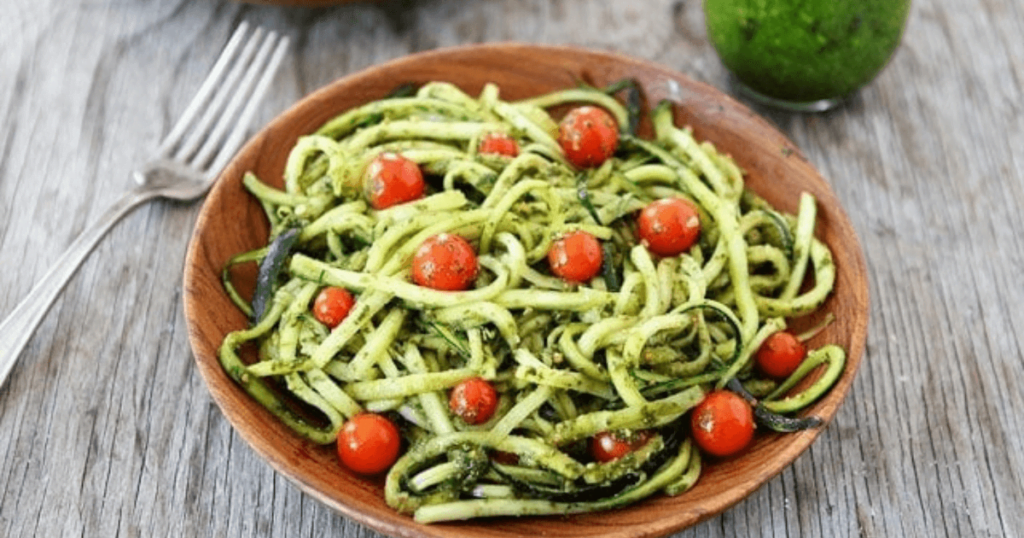 Zucchini Noodles with Pesto