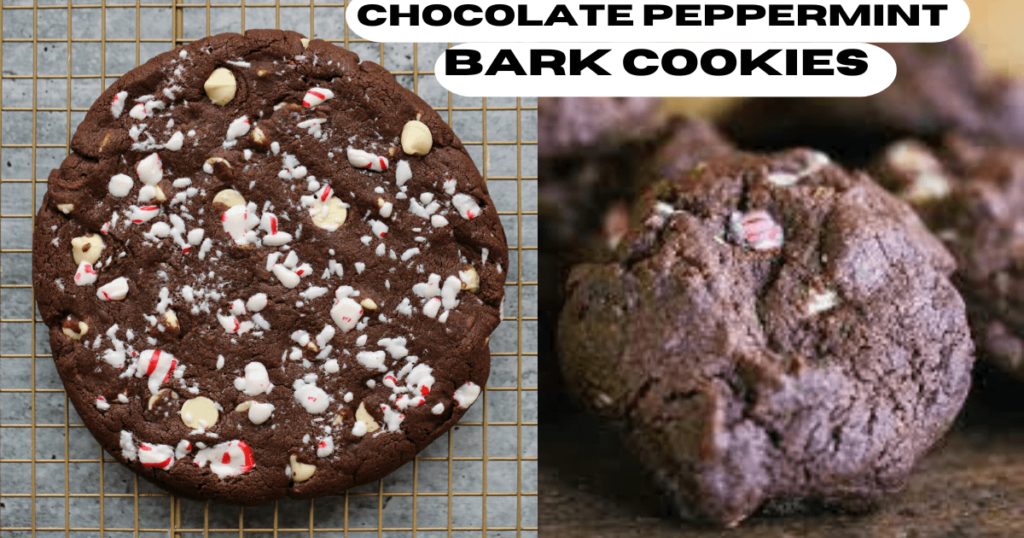 Chocolate Peppermint Bark Cookies