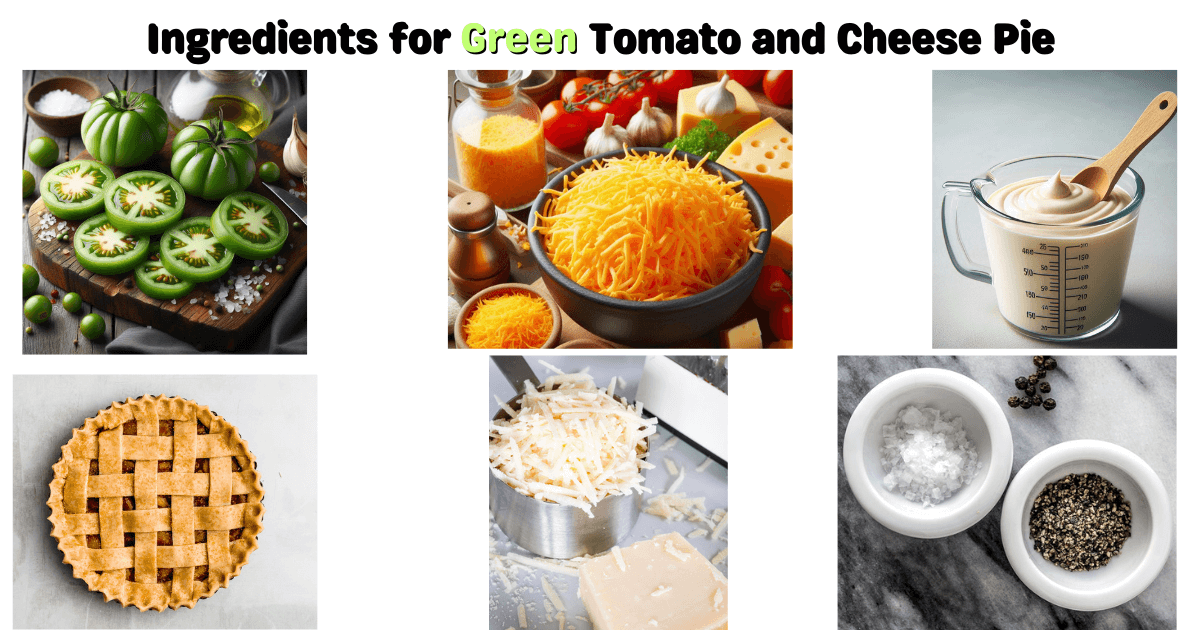 Green Tomato and Cheese Pie