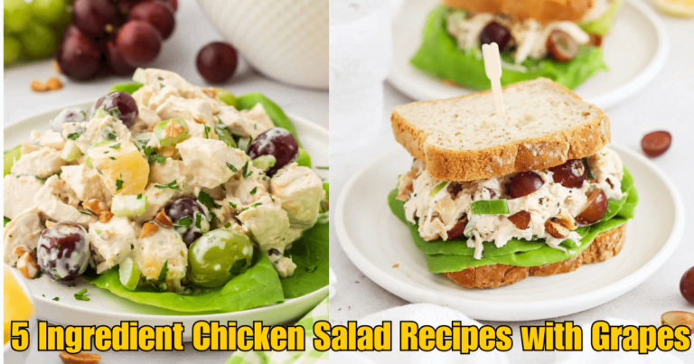 5 Ingredient Chicken Salad Recipes with Grapes